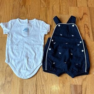 Janie and Jack Whale Infant Set